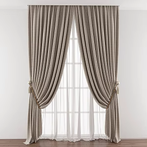 Vintage Curtain 3d model