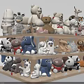Supermarket Department Store Plush Toys Display Shelf With Various Animal Designs And Multiple Layers