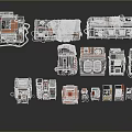 Diverse Types of Industrial Equipment Machinery and Mechanical Components Collection