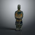 Terracotta Warrior Themed Decorative Furniture Piece With Ancient Design Elements