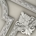 Detailed Carved Decorative Moldings With Dimensions And M128 M129 Series Components