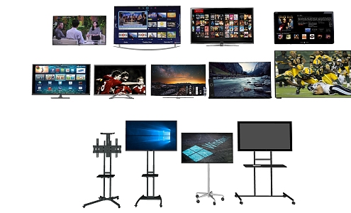 Modern TV Broadcast TV Wall TV 3d model