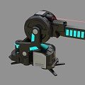 Weapon Luminous Weapon Seat Cannon Future Technology Hard Surface Cyberpunk Cannon Launcher Infrared 3d model