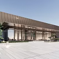 New Chinese style gate 3d model