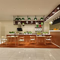 Modern Milk Tea Shop Interior With Wooden Counter Menu Boards And Wall Decor