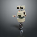 Industrial Robot Single Wheel Robot Double Wheel Robot Assistant Small Robot 3d model