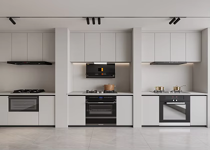 Range Hood Stove Dishwasher Oven 3d model