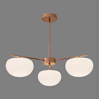 Simple Light Luxury Chandelier 3d model