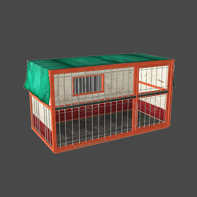 Modern Iron Cage 3d model