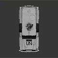 UN White Armored Vehicle With Roof Mounted Equipment And Off Road Features
