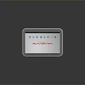 Transparent Modern Tablet With Interactive Screen Interface Colorful Icons And Wave Patterns