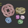 White Knotted Rope Decorative Items In Various Sizes For Modern Home Living