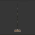 Modern Metal Tripod Coat Rack With Square Base And Hanging Hooks Design