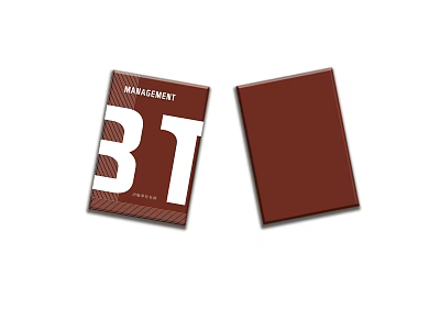 Professional Management Books With Number 31 And Brown Cover Design 3d model