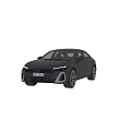 Deep Blue Modern Sedan Car With Stylish Front Face Rear End And Alloy Wheels