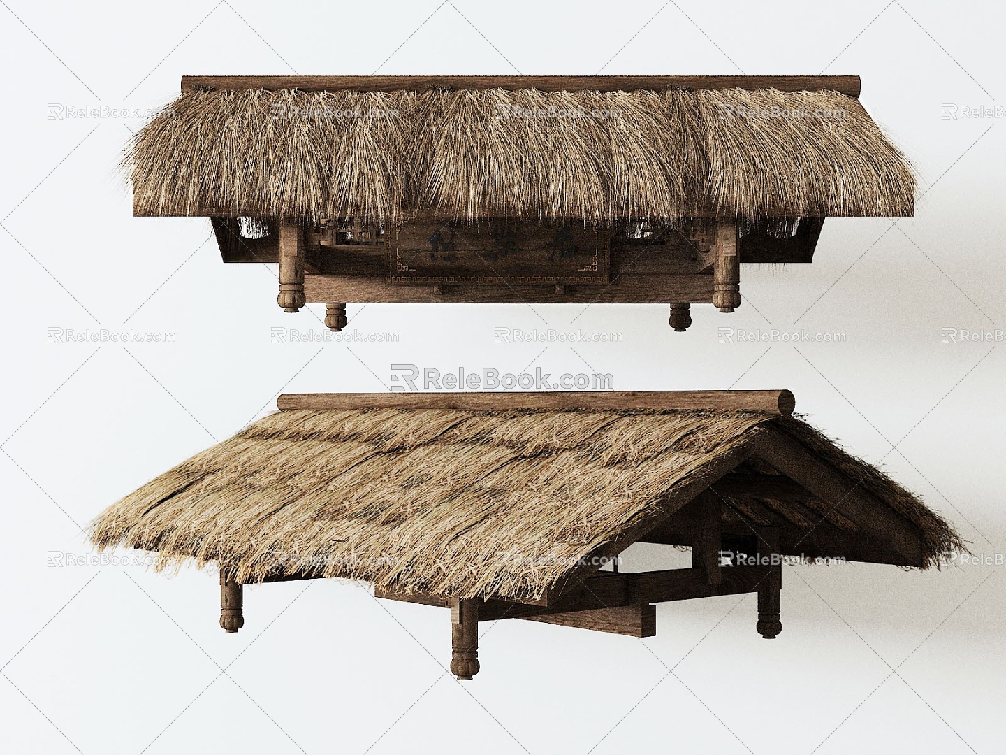 thatched sheds thatched 3d model