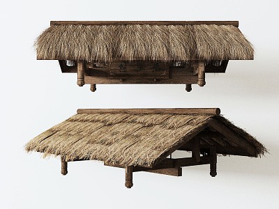 thatched sheds thatched 3d model