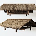 thatched sheds thatched 3d model