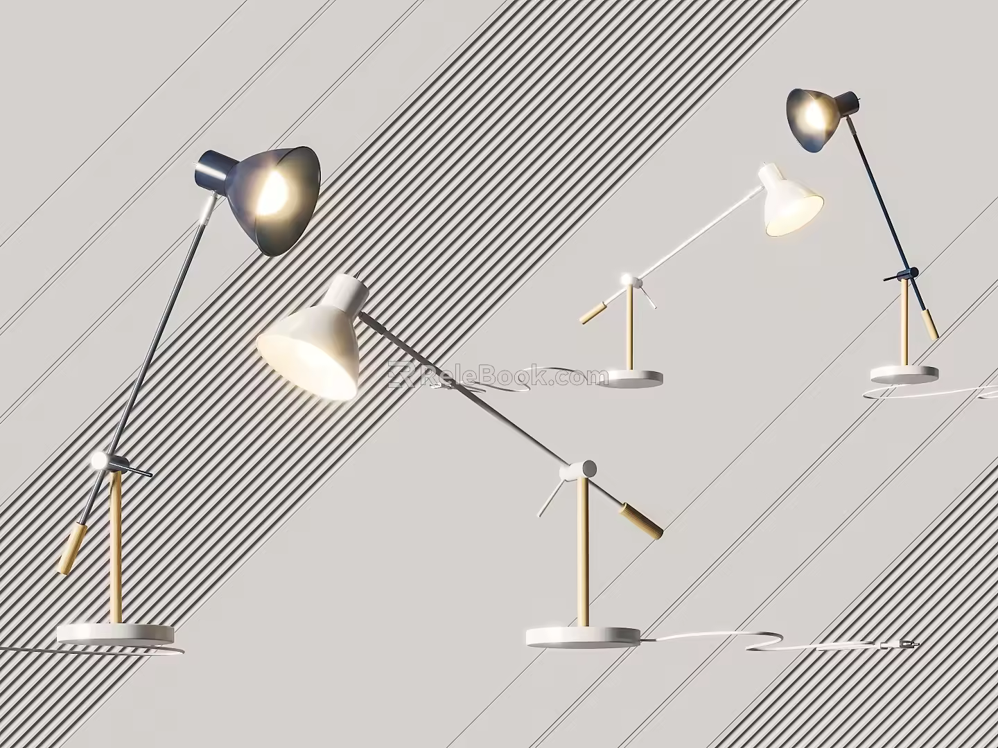 Modern table lamp 3d model