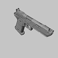 Sleek Black Tactical Pistol With Textured Grip And Durable Metal Construction Design