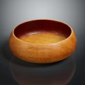 Natural Wooden Dinnerware Set Featuring Handcrafted Bowl for Home Dining Use