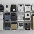 Modern Home Daily Use Appliances Collection With Coffee Makers Refrigerators And Dispensers