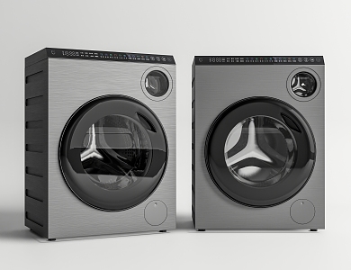 Xiaomi Double Drum Washer Washing Machine Dryer 3d model