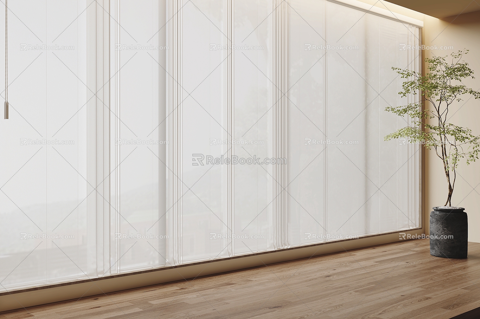 Modern Curtain Dream Curtain 3d model