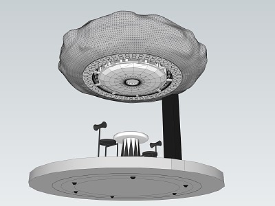 Modern Pavilion Clouds model