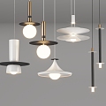 Chandelier Nordic lamps Acrylic lamps Fan lamps Chinese lamps 3d model