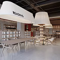 modern library 3d model