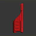 Red Plastic Construction Safety Barrier With White Label And Safe Site Text