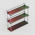 Modern Metal Three tier Open Design Shelving Unit For Home Storage Organization