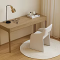 Modern desk and chair combination lamp 3d model