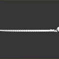 Elegant Silver Bracelet with Hollow Chain Links and Pearl Charm