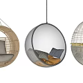 Stylish Hanging Chairs With Woven And Transparent Designs And Comfortable Cushions