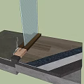 Professional Hardware Tools For Securing Metal Connectors In Wooden Floor Glass Panel Installation