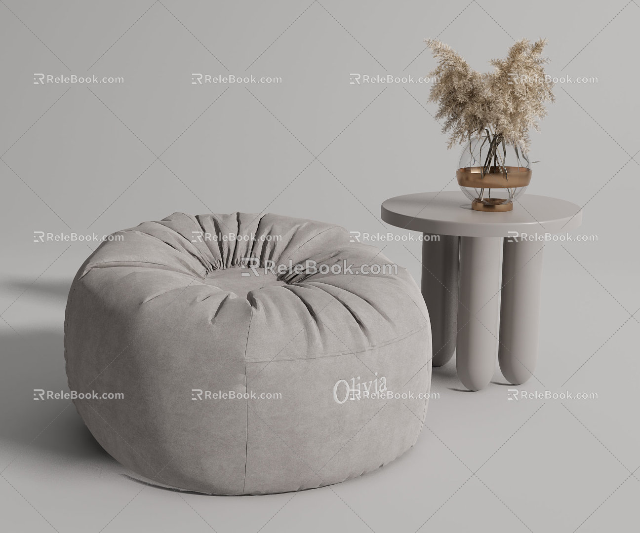 Modern Lazy Sofa 3d model