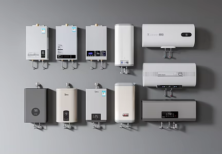 Water Heater Gas Water Heater Electric Water Heater 3d model