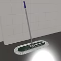 Flat Mop With Washable Pad For Effective Household Tile Floor Cleaning 3d model