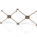 Cross Metal Structures With Central Square Decorations And Arrow Shaped Ends