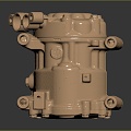 Modern Motor Motor Industrial Hydraulic Motor Motor Motor Hydraulic Motor 3d model