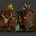 Magic Book Cartoon Book Summoning Book Ancient Book Magic Summoning Book Animation Book 3d model