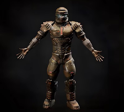 Modern Mecha Warrior 3d model