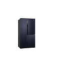 Black Side by Side Refrigerator Freezer with Modern Design and Sleek Exterior