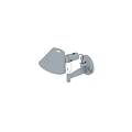 Modern Silver Metal Wall Light with Adjustable Arm Conical Shade and Illumination