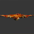 Vibrant Phoenix Mythical Bird With Spread Flaming Feathers And Colorful Plumage