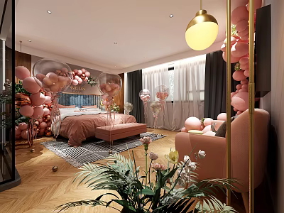 Hotel Rooms Modern Rooms 3d model