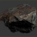 Natural Wood Stone With Brown Red Color And Natural Texture For Decor Material