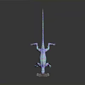 Colorful Metallic Sheen Lizard Character 3D Model With Reflection On Dark Background